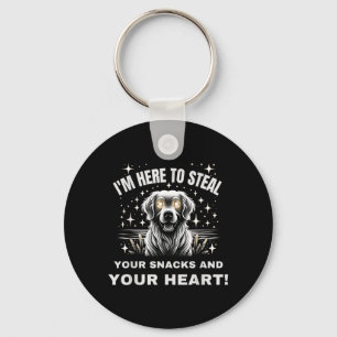 Steal Snack And Heart Trick Or Treat Halloween Dog Key Ring