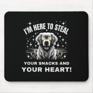 Steal Snack And Heart Trick Or Treat Halloween Dog Mouse Pad