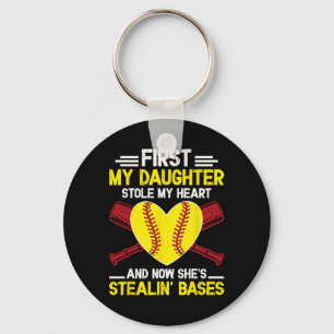 Stealin' Ses Softll Dad Of A Softll Player Father Key Ring