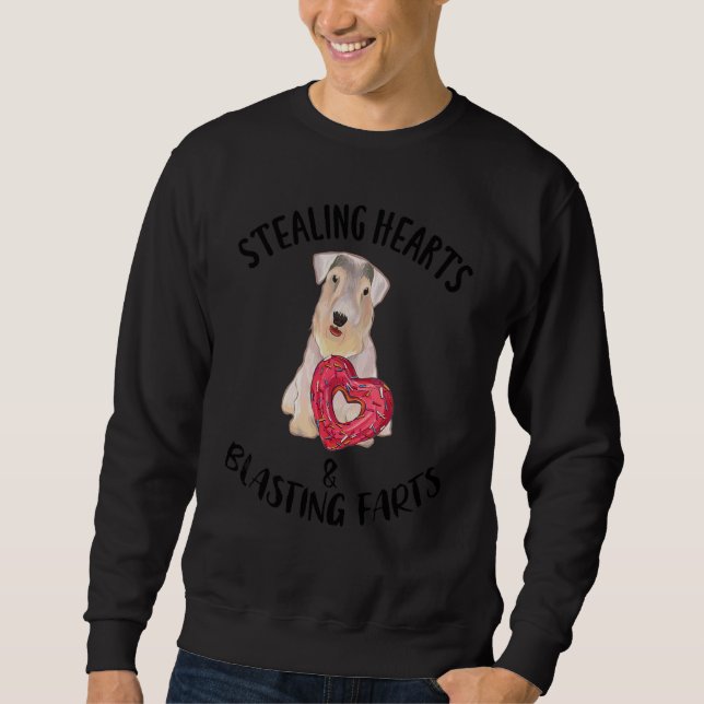Stealing Heart Blasting Fart Sealyham Terrier Vale Sweatshirt (Front)
