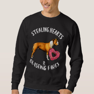 Stealing Heart Blasting Farts American Staffordshi Sweatshirt
