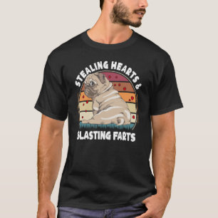 Stealing Hearts And Blasting Farts Valentine's Day T-Shirt