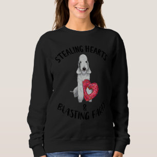 Stealing Hearts Blasting Farts Bedlington Terrier  Sweatshirt