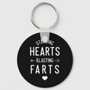 Stealing Hearts Blasting Farts Funny Valentine's D Key Ring