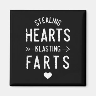 Stealing Hearts Blasting Farts Funny Valentine's D Magnet