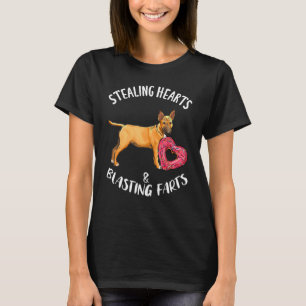 Stealing Hearts Blasting Farts Miniature Bull Terr T-Shirt