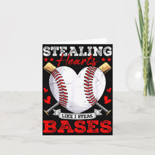 Stealing hearts like steal bases baseball card