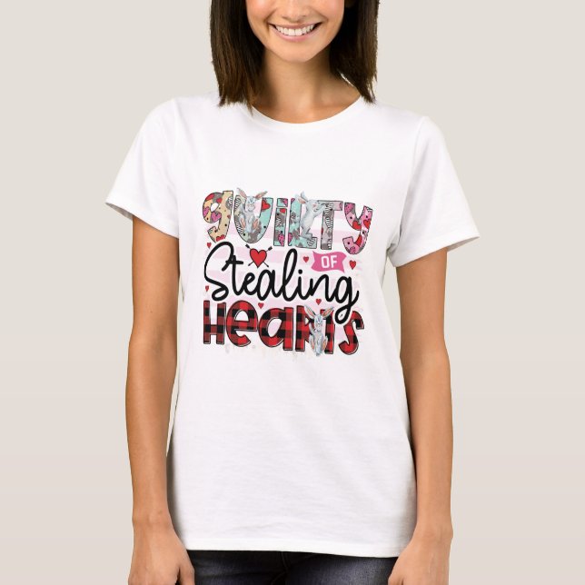 Stealing Hearts Tee Shirt for Women (Front)