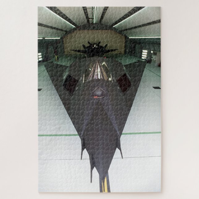 Stealth at Rest: 37th Tactical Fighter Wing F-117A Jigsaw Puzzle (Vertical)