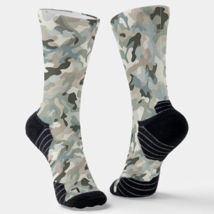 Stealth Blue Camo Wave Socks