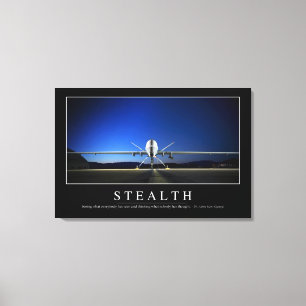 Stealth: Inspirational Quote Canvas Print
