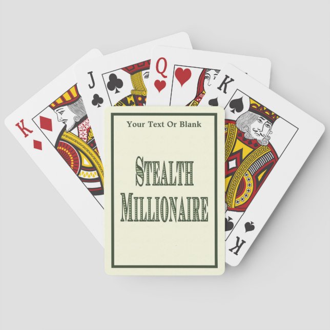 Stealth Millionaire Playing Cards (Back)