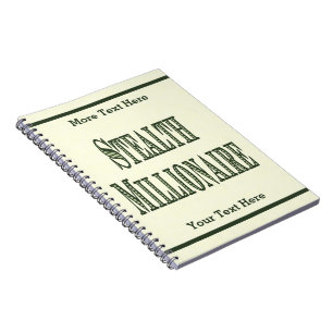 Stealth Millionaire Spiral Notebook