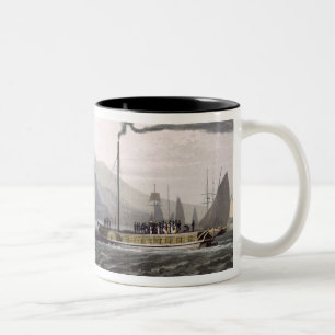 Steam boat on the Clyde near Dumbarton, from 'A Vo Two-Tone Coffee Mug