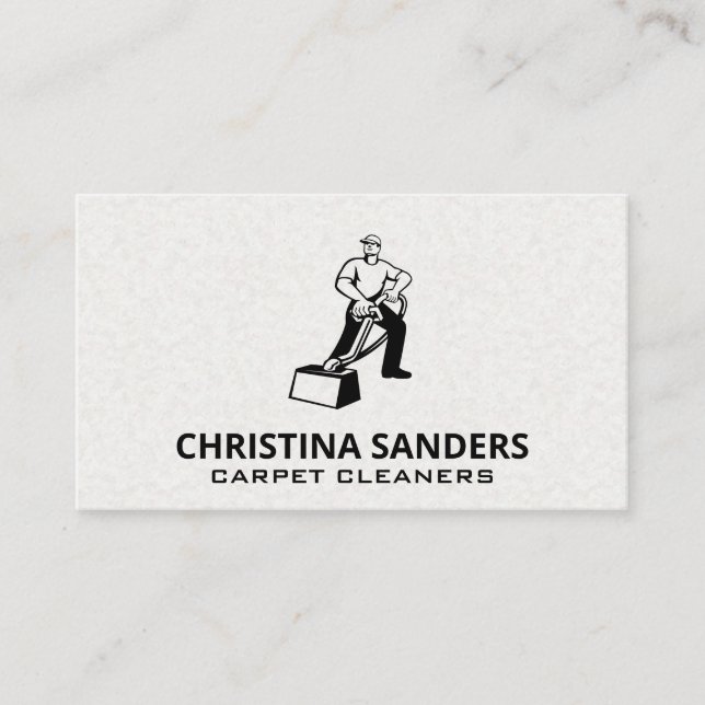 Steam Cleaner | Cleaning Services Business Card (Front)