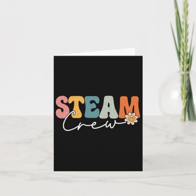 Steam Crew Back To School Science Engineering Tech Card (Front)