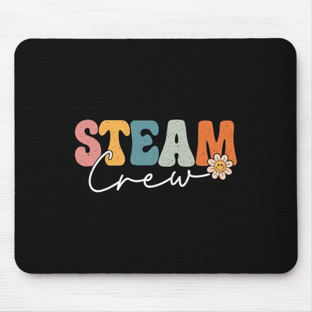 Steam Crew Back To School Science Engineering Tech Mouse Pad (Front)