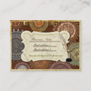 Steam Elegance ANTIQUE COSTUME RE-INACT Business Card