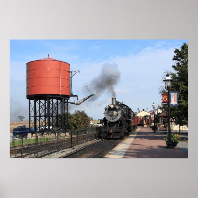 Steam Engine Arrival Poster (Front)