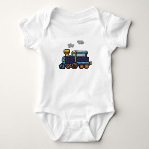 Steam Engine Baby Bodysuit