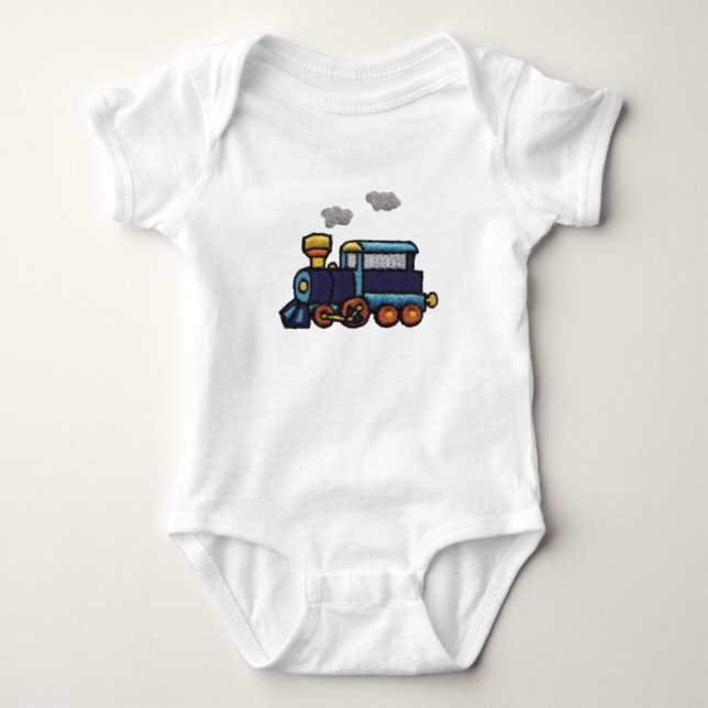 Steam Engine Baby Bodysuit (Front)