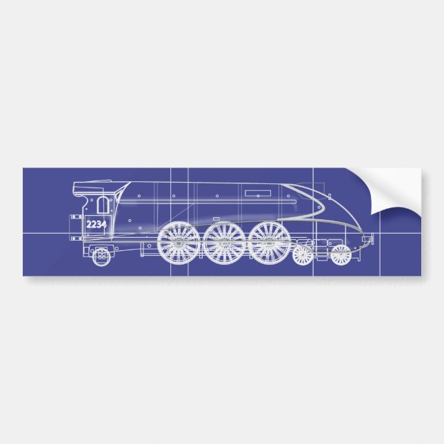 Steam Engine Bumper Sticker (Front)