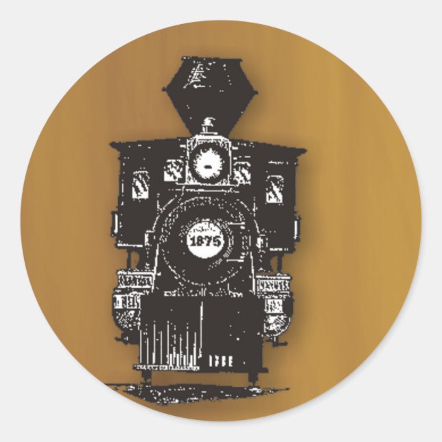 Steam Engine Classic Round Sticker (Front)