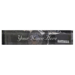 Steam Engine Desk Name Plate