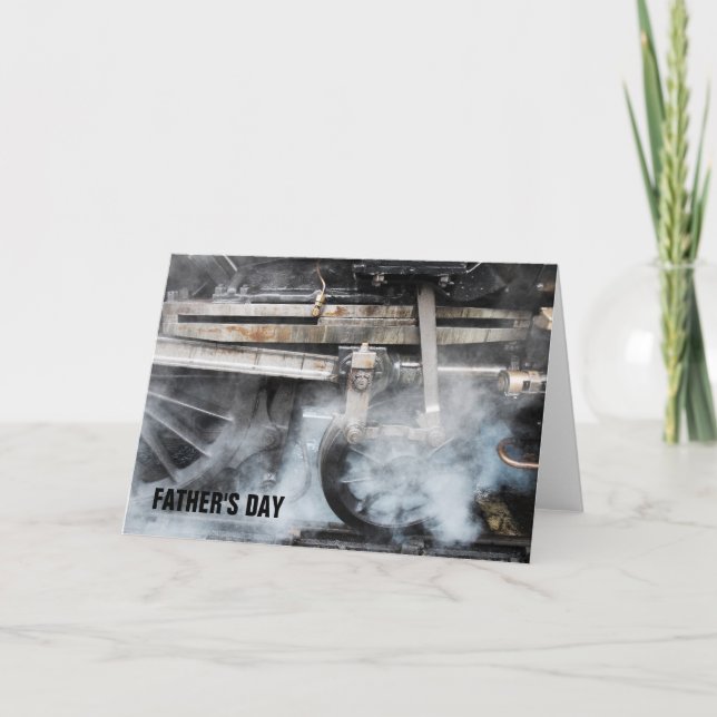 Steam Engine Father's Day Card (Front)