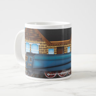 Steam engine large coffee mug