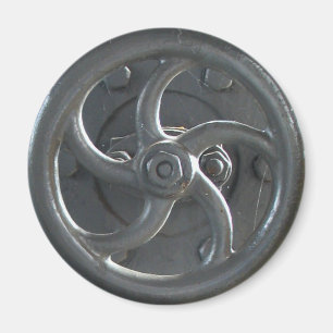 Steam Engine Pressure Wheel Fridge Magnet