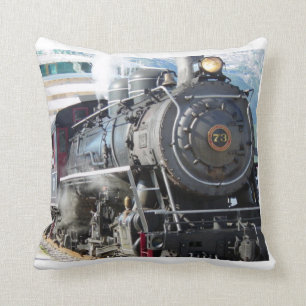 Steam Engine throw pillow