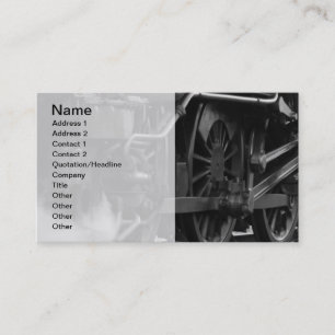 Steam Engine Train Locomotive Business Card