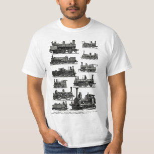 Steam Engine Train vintage Steam Train Locomotiv  T-Shirt