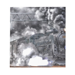 Steam Engines Trains HDR Photo Notepad