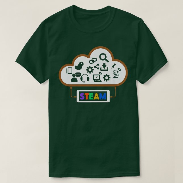 Steam Funny Science Arts Engineering Teacher Lover T-Shirt (Design Front)