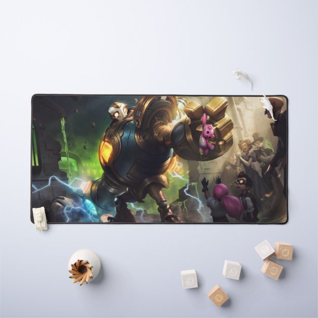 Steam Golem Gaming Desk Mat | Customisable Pad (Kids Table)