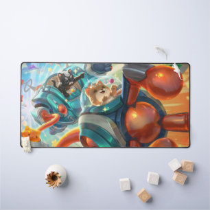 Steam Golem Gaming Desk Mat   Customisable Pad