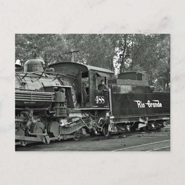 Steam Locomotive Baldwin Cumbres and Toltec Postcard (Front)
