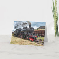 Steam Locomotive Boilermaker Train Funny Birthday