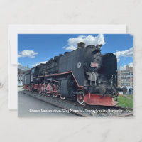 Steam Locomotive, Cluj-Napoca, Romania, on a