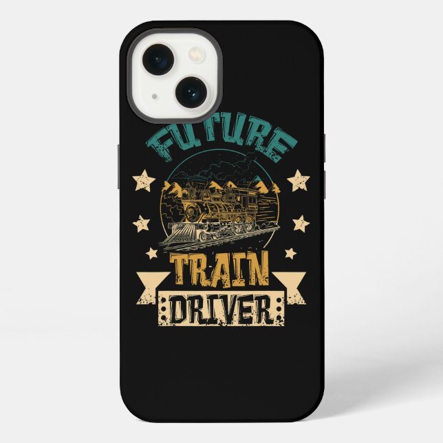 Steam locomotive Future train Driver iPhone Case (Back)
