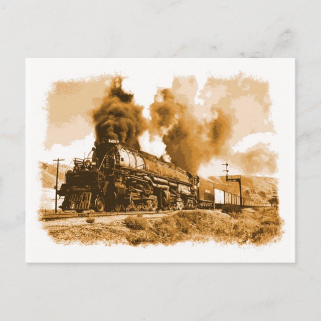 Steam Locomotive Postcard (Front)