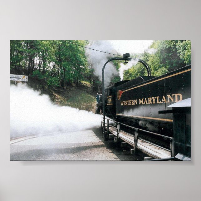 Steam Locomotive Poster (Front)
