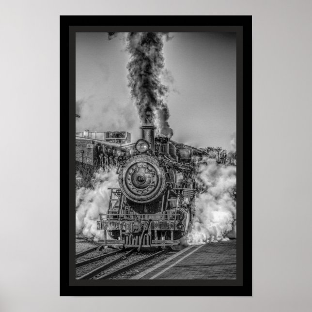 Steam Locomotive Poster (Front)