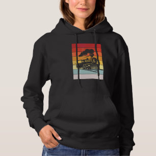 Steam Locomotive Retro I Model Railroad Railwayman Hoodie