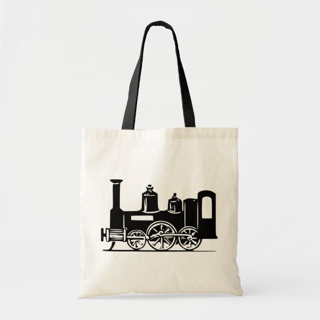 Steam Locomotive Tote Bag (Front)