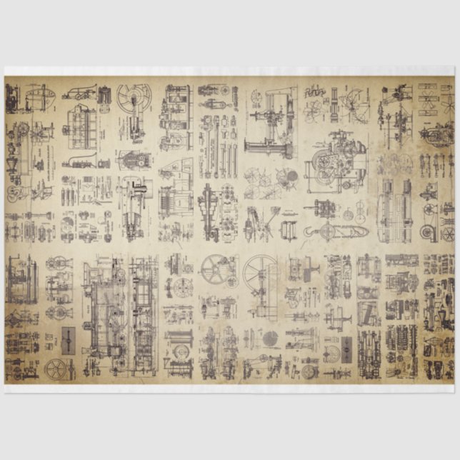 Steam Mechanics Decoupage Paper (Front)