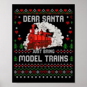 Steam Model Trains Collector Christmas Ugly Xmas S Poster