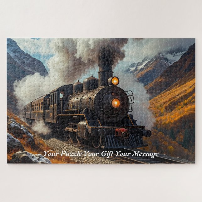 Steam Over the Highlands: A Journey Through Time Jigsaw Puzzle (Horizontal)